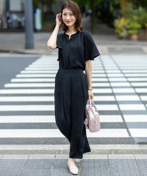 L size ONWARD(大きいサイズ) / エルサイズオンワード シャツ・ブラウス | 【接触冷感・吸水速乾・UVカット】サラキレイ スキッパー ブラウス | 詳細11