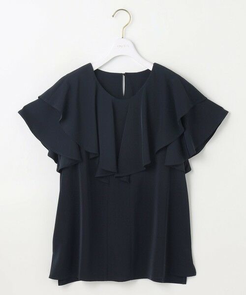 L size ONWARD(大きいサイズ) / エルサイズオンワード シャツ・ブラウス | 【接触冷感・吸水速乾・UVカット】サラキレイ フリル ブラウス | 詳細18