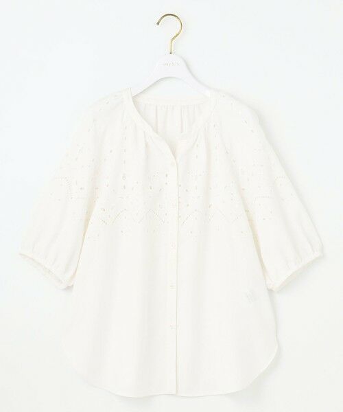 L size ONWARD(大きいサイズ) / エルサイズオンワード シャツ・ブラウス | 【洗える】カットワークエンブロイダリー ブラウス | 詳細7