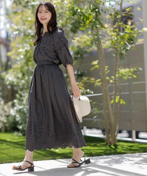 L size ONWARD(大きいサイズ) / エルサイズオンワード シャツ・ブラウス | 【洗える】カットワークエンブロイダリー ブラウス | 詳細9