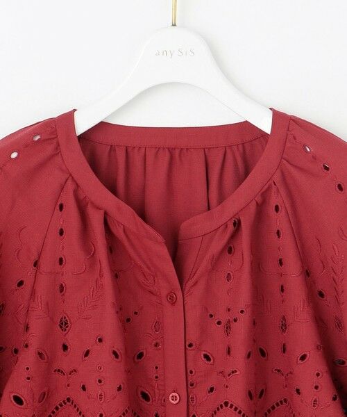 L size ONWARD(大きいサイズ) / エルサイズオンワード シャツ・ブラウス | 【洗える】カットワークエンブロイダリー ブラウス | 詳細15