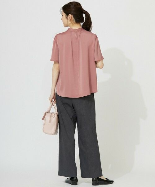 L size ONWARD(大きいサイズ) / エルサイズオンワード シャツ・ブラウス | 【洗える】4WAY半袖 ボウブラウス | 詳細8