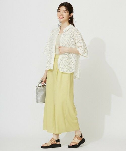 L size ONWARD(大きいサイズ) / エルサイズオンワード シャツ・ブラウス | 【洗える】レース シャツ | 詳細2