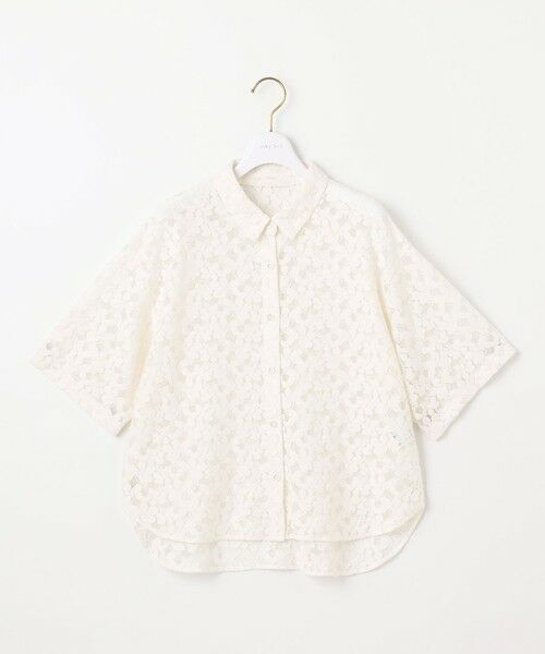 L size ONWARD(大きいサイズ) / エルサイズオンワード シャツ・ブラウス | 【洗える】レース シャツ | 詳細4