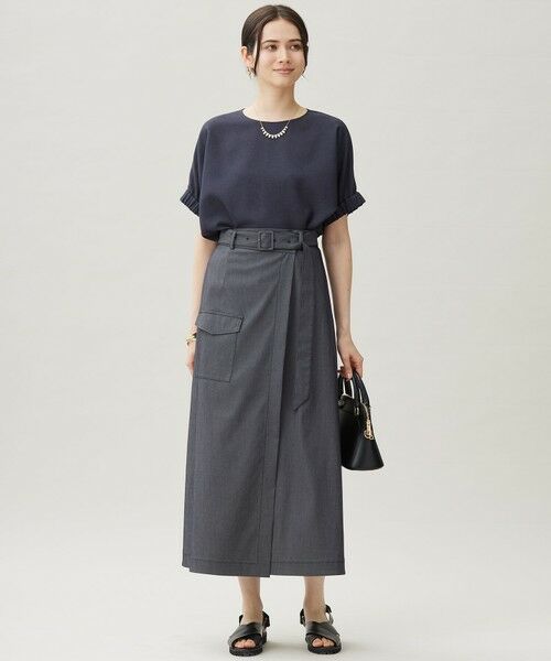 L size ONWARD(大きいサイズ) / エルサイズオンワード シャツ・ブラウス | 【カタログ掲載・洗える】ラスティックメッシュドルマンスリーブ Tブラウス | 詳細13