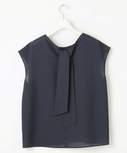 L size ONWARD(大きいサイズ) / エルサイズオンワード シャツ・ブラウス | 【洗える】ラスティックメッシュバックボウタイ ブラウス | 詳細11