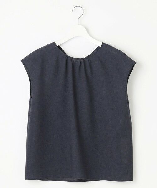 L size ONWARD(大きいサイズ) / エルサイズオンワード シャツ・ブラウス | 【洗える】ラスティックメッシュバックボウタイ ブラウス | 詳細7