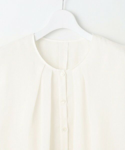 L size ONWARD(大きいサイズ) / エルサイズオンワード シャツ・ブラウス | 【カタログ掲載・接触冷感・洗える】シアーラミーローンフリル ブラウス | 詳細5