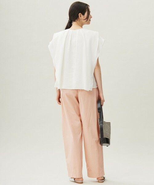 L size ONWARD(大きいサイズ) / エルサイズオンワード シャツ・ブラウス | 【カタログ掲載・接触冷感・洗える】シアーラミーローンフリル ブラウス | 詳細3