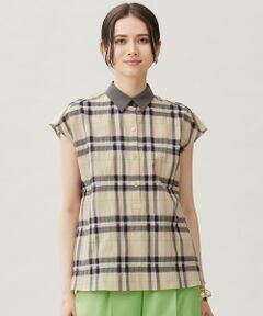 L size ONWARD(大きいサイズ) / エルサイズオンワード シャツ・ブラウス | 【洗える】シアーブライトチェック ブラウス