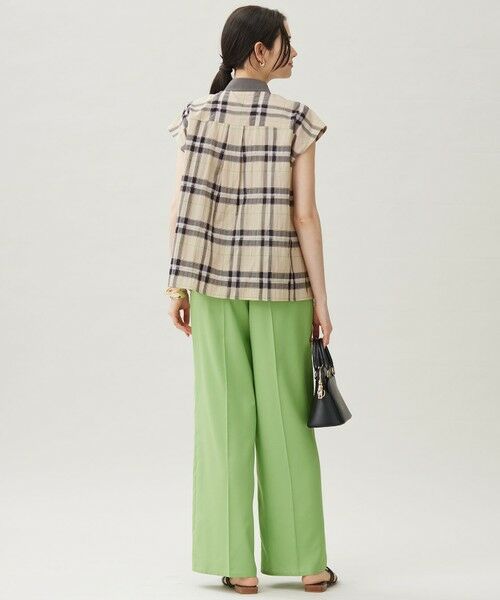 L size ONWARD(大きいサイズ) / エルサイズオンワード シャツ・ブラウス | 【洗える】シアーブライトチェック ブラウス | 詳細2