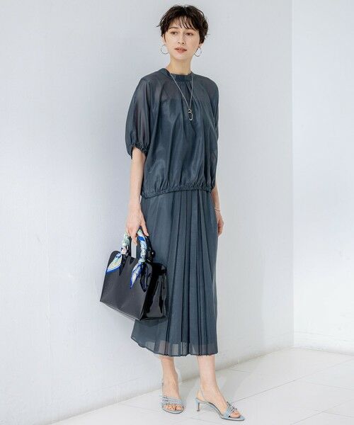 L size ONWARD(大きいサイズ) / エルサイズオンワード シャツ・ブラウス | 【洗える】ソフトシアーフィルム コンパクト ブラウス | 詳細7