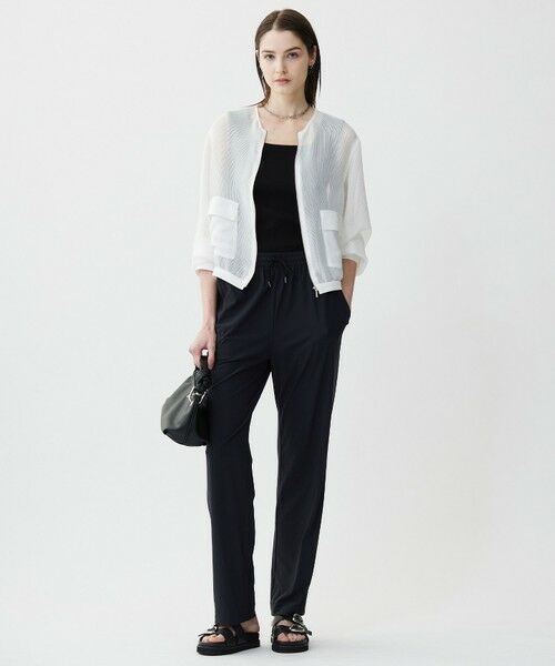 L size ONWARD(大きいサイズ) / エルサイズオンワード その他アウター | 【洗える】Ta/Peメッシュ ブルゾン | 詳細2