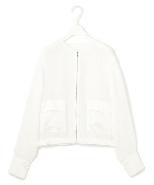 L size ONWARD(大きいサイズ) / エルサイズオンワード その他アウター | 【洗える】Ta/Peメッシュ ブルゾン | 詳細5