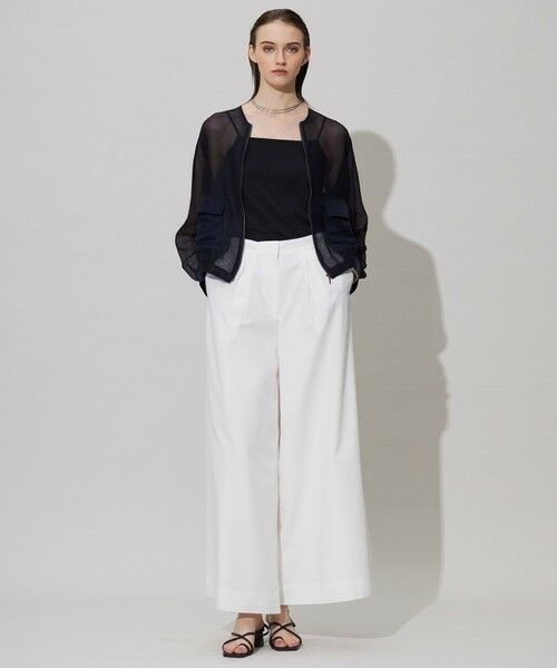 L size ONWARD(大きいサイズ) / エルサイズオンワード その他アウター | 【洗える】Ta/Peメッシュ ブルゾン | 詳細7