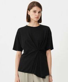 L size ONWARD(大きいサイズ) / エルサイズオンワード カットソー | 【接触冷感・UVケア・吸水速乾・洗える】グレースジャージー イレギュラーヘムカットソー