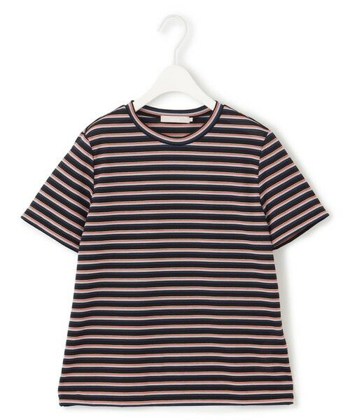 L size ONWARD(大きいサイズ) / エルサイズオンワード カットソー | 【洗える】 シアーマルチボーダー カットソー | 詳細10