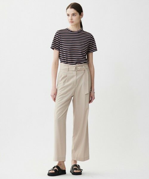 L size ONWARD(大きいサイズ) / エルサイズオンワード カットソー | 【洗える】 シアーマルチボーダー カットソー | 詳細7