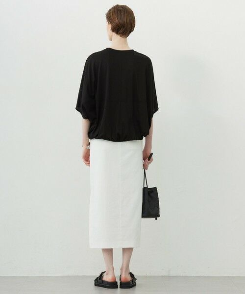 L size ONWARD(大きいサイズ) / エルサイズオンワード カットソー | 【接触冷感・速乾・洗える】Ly.Coハイゲージ ドルマンスリーブプルオーバー | 詳細19