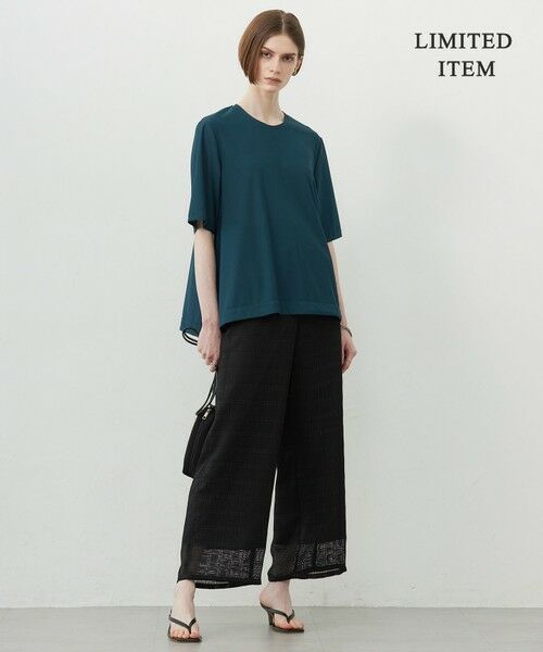 L size ONWARD(大きいサイズ) / エルサイズオンワード カットソー | 【WEB限定・洗える】シアートリコット ペプラムカットソー | 詳細3