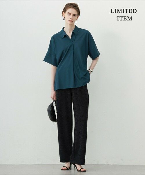 L size ONWARD(大きいサイズ) / エルサイズオンワード カットソー | 【WEB限定・洗える】シアートリコット スキッパーカットソー | 詳細3