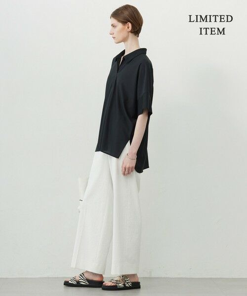 L size ONWARD(大きいサイズ) / エルサイズオンワード カットソー | 【WEB限定・洗える】シアートリコット スキッパーカットソー | 詳細12