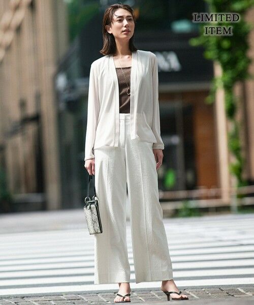 L size ONWARD(大きいサイズ) / エルサイズオンワード カーディガン・ボレロ | 【WEB限定・接触冷感・洗える】PINION ショートカーディガン | 詳細1