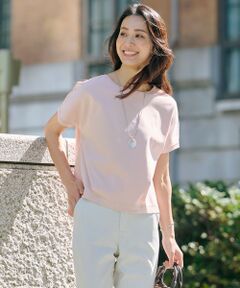 L size ONWARD(大きいサイズ) / エルサイズオンワード カットソー | 【WEB限定カラーあり・洗える】コットンスムース フレンチスリーブ カットソー