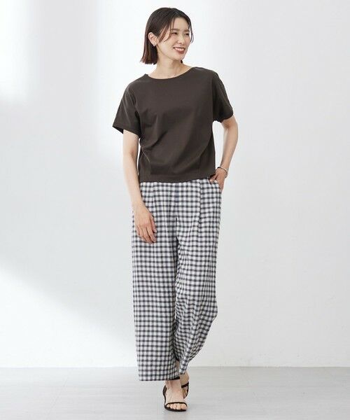 L size ONWARD(大きいサイズ) / エルサイズオンワード カットソー | 【WEB限定カラーあり・洗える】コットンスムース フレンチスリーブ カットソー | 詳細14