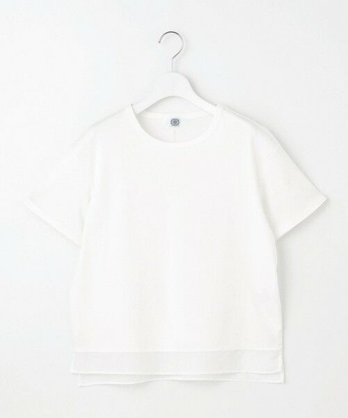 L size ONWARD(大きいサイズ) / エルサイズオンワード カットソー | 【WEB限定カラーあり・洗える】コットンスムース シアーデザイン カットソー | 詳細5