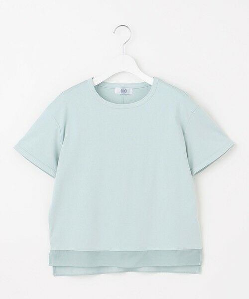 L size ONWARD(大きいサイズ) / エルサイズオンワード カットソー | 【WEB限定カラーあり・洗える】コットンスムース シアーデザイン カットソー | 詳細24