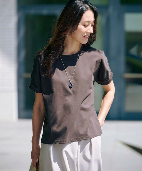 L size ONWARD(大きいサイズ) / エルサイズオンワード カットソー | 【WEB限定カラーあり・洗える】コットンスムース ハシゴレース カットソー | 詳細13