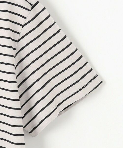 L size ONWARD(大きいサイズ) / エルサイズオンワード カットソー | 【洗える】パネルボーダー Tシャツ | 詳細12