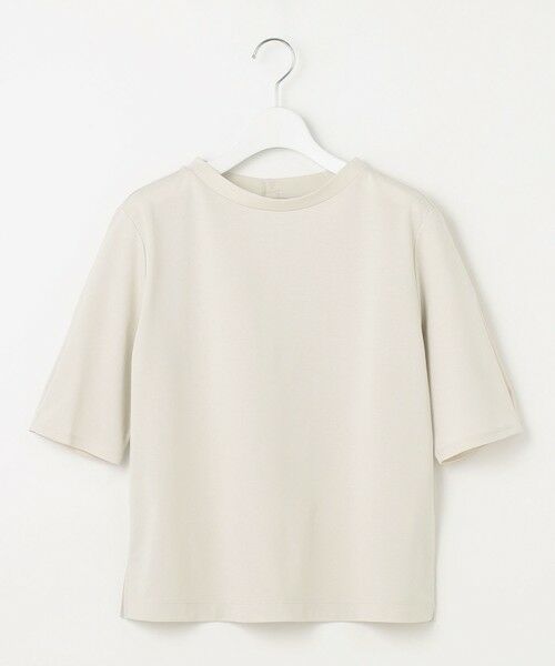 L size ONWARD(大きいサイズ) / エルサイズオンワード カットソー | 【洗える・抗菌防臭・接触冷感・吸水速乾】ドライポンチ モックネック カットソー | 詳細3