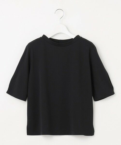 L size ONWARD(大きいサイズ) / エルサイズオンワード カットソー | 【洗える・抗菌防臭・接触冷感・吸水速乾】ドライポンチ モックネック カットソー | 詳細8