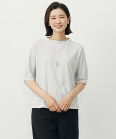 L size ONWARD(大きいサイズ) / エルサイズオンワード カットソー | 【洗える・接触冷感・UVカット】ラメ天竺 カットソー