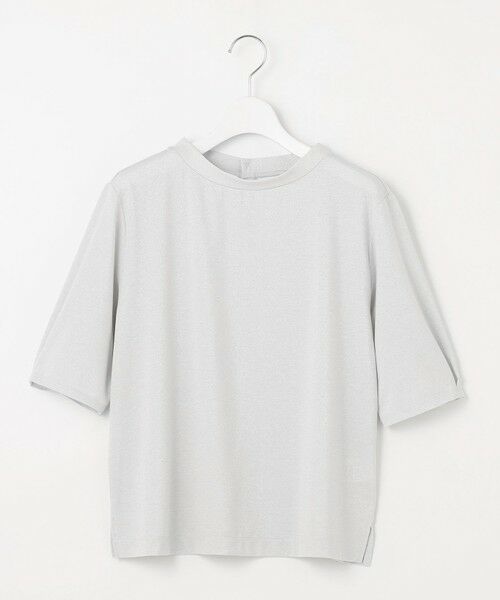 L size ONWARD(大きいサイズ) / エルサイズオンワード カットソー | 【洗える・接触冷感・UVカット】ラメ天竺 カットソー | 詳細3