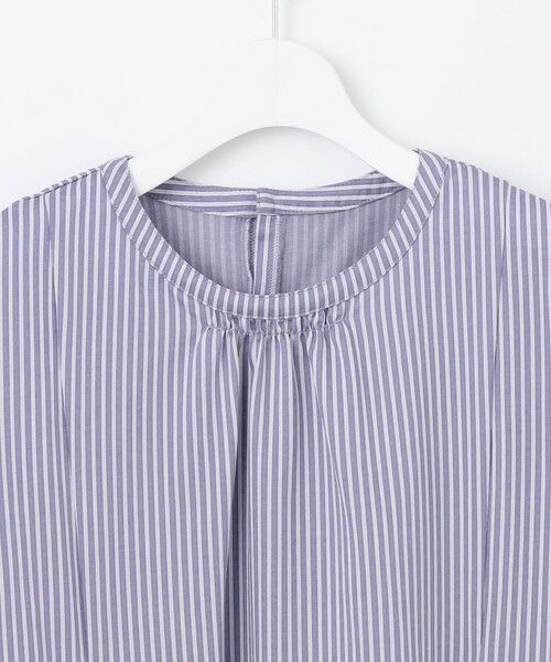 L size ONWARD(大きいサイズ) / エルサイズオンワード カットソー | 【WEB限定・洗える】ストライプジャージー フレア カットソー | 詳細15