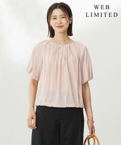 L size ONWARD(大きいサイズ) / エルサイズオンワード カットソー | 【WEB限定・洗える・接触冷感】バルーンジャージー カットソー