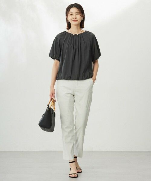 L size ONWARD(大きいサイズ) / エルサイズオンワード カットソー | 【WEB限定・洗える・接触冷感】バルーンジャージー カットソー | 詳細4