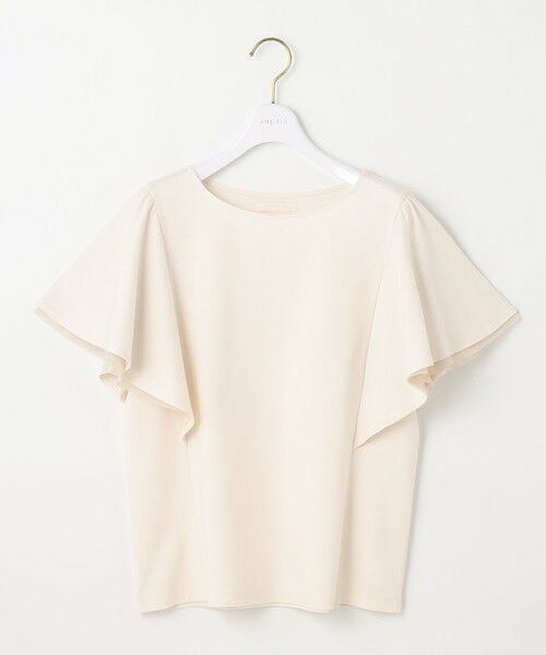 L size ONWARD(大きいサイズ) / エルサイズオンワード カットソー | 【接触冷感・UVケア】着映えフリルスリーブ カットソー | 詳細4