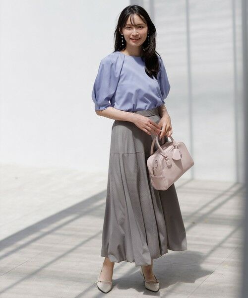 L size ONWARD(大きいサイズ) / エルサイズオンワード カットソー | 【接触冷感・UVケア】着映えタックスリーブ カットソー | 詳細20