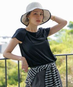 L size ONWARD(大きいサイズ) / エルサイズオンワード カットソー | ケープディテール カットソー