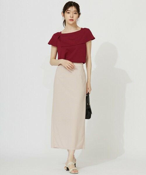 L size ONWARD(大きいサイズ) / エルサイズオンワード カットソー | ケープディテール カットソー | 詳細7