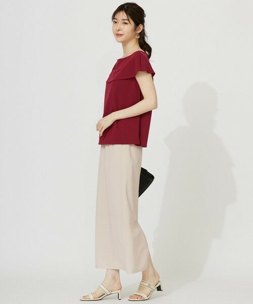 L size ONWARD(大きいサイズ) / エルサイズオンワード カットソー | ケープディテール カットソー | 詳細9