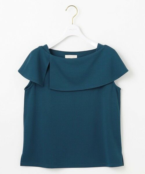 L size ONWARD(大きいサイズ) / エルサイズオンワード カットソー | ケープディテール カットソー | 詳細11