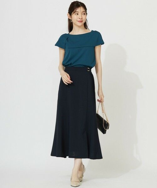 L size ONWARD(大きいサイズ) / エルサイズオンワード カットソー | ケープディテール カットソー | 詳細13