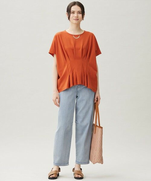 L size ONWARD(大きいサイズ) / エルサイズオンワード カットソー | 【セットアップ対応】ハイカウントモクロディ トップス | 詳細5