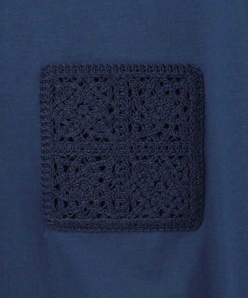 L size ONWARD(大きいサイズ) / エルサイズオンワード カットソー | 【カタログ掲載・洗える】クロッシェポケット Tシャツ | 詳細13