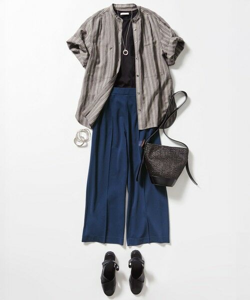 L size ONWARD(大きいサイズ) / エルサイズオンワード カットソー | 【カタログ掲載・洗える】クロッシェポケット Tシャツ | 詳細18